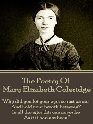 cover image of The Poetry of Mary Elizabeth Coleridge